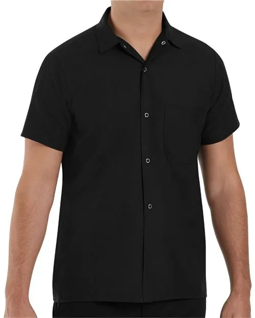 Poplin Cook Shirt with Gripper Closures