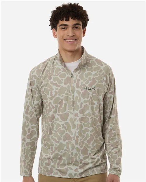 Men's Airweight KC Printed Quarter-Zip Pullover