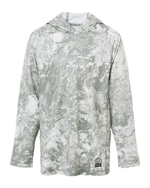 Youth Pursuit Mossy Oak Printed Hooded Long Sleeve T-Shirt