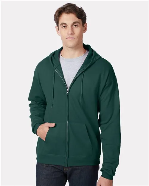 Hanes - EcoSmart Full-Zip Hooded Sweatshirt. P180
