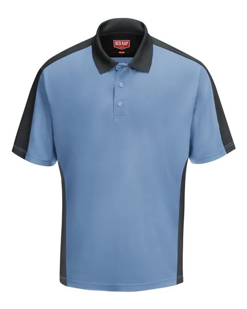 Short Sleeve Performance Knit Two Tone Polo