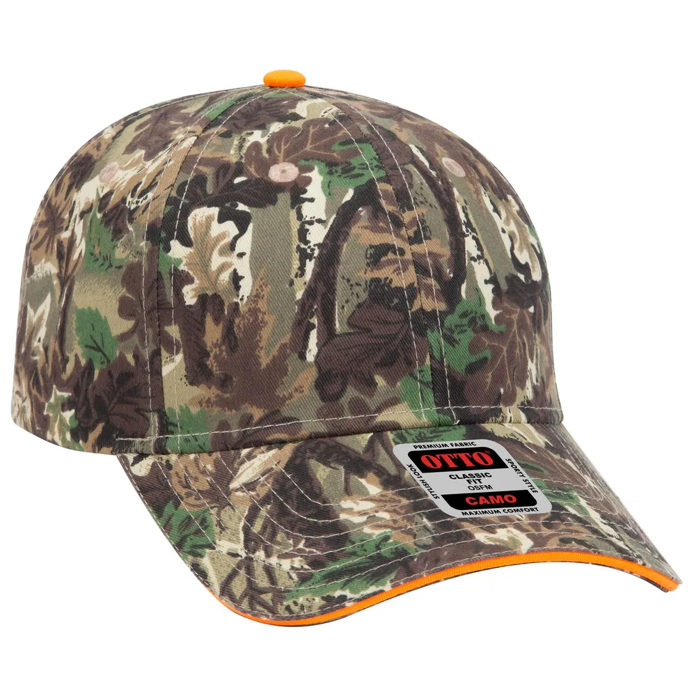 OTTO CAP® Camouflage 6 Panel Low Profile Baseball Cap