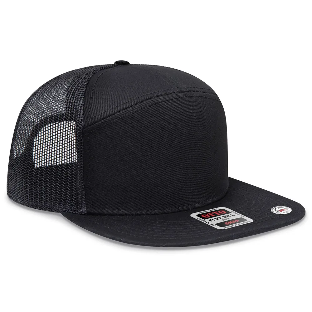 OTTO CAP "OTTO SNAP" 7 Panel Mesh Back Trucker Snapback Hat