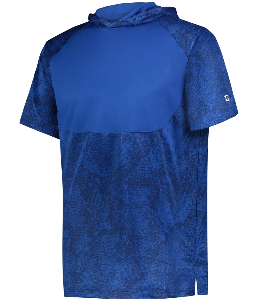 YOUTH STADIUM PRINT SHORT SLEEVE HOODED TEE